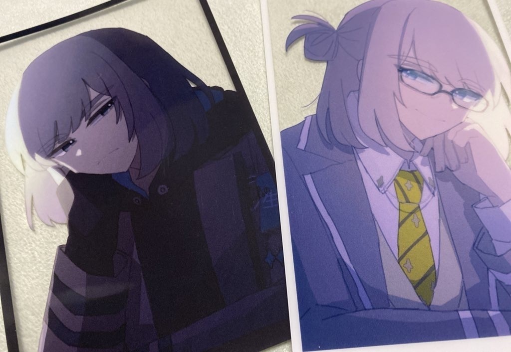 会長おべクリアポストカード(白黒セット)