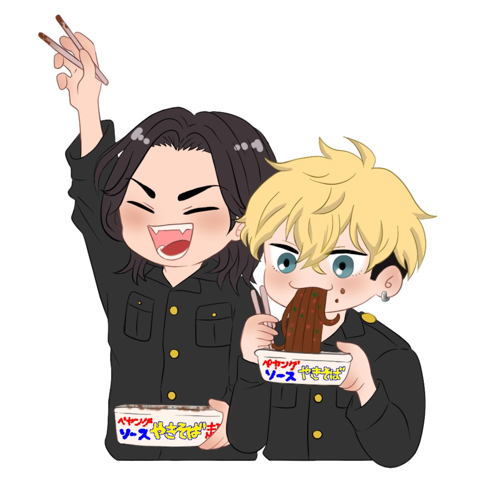 デフォルメばじふゆステッカー