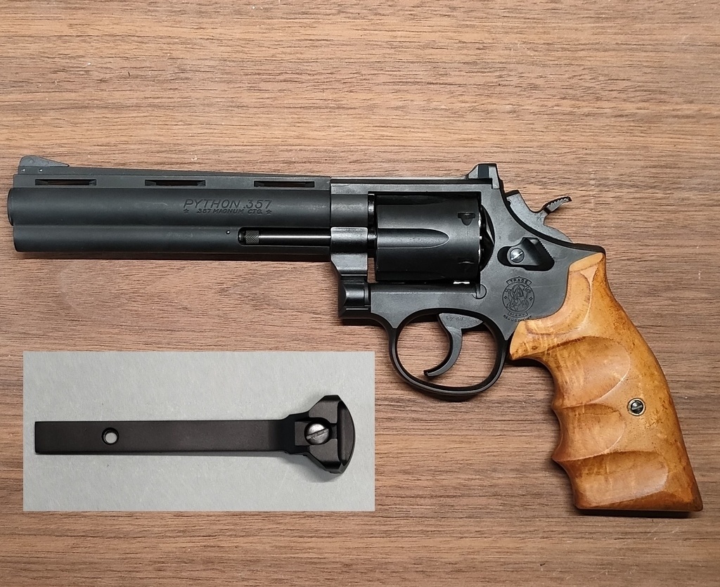 [タナカ Kフレーム M19 2.5吋／スマイソン・スモルト用 ヘビーデューティ・フィクスドリアサイト スクエアノッチタイプ] 1個