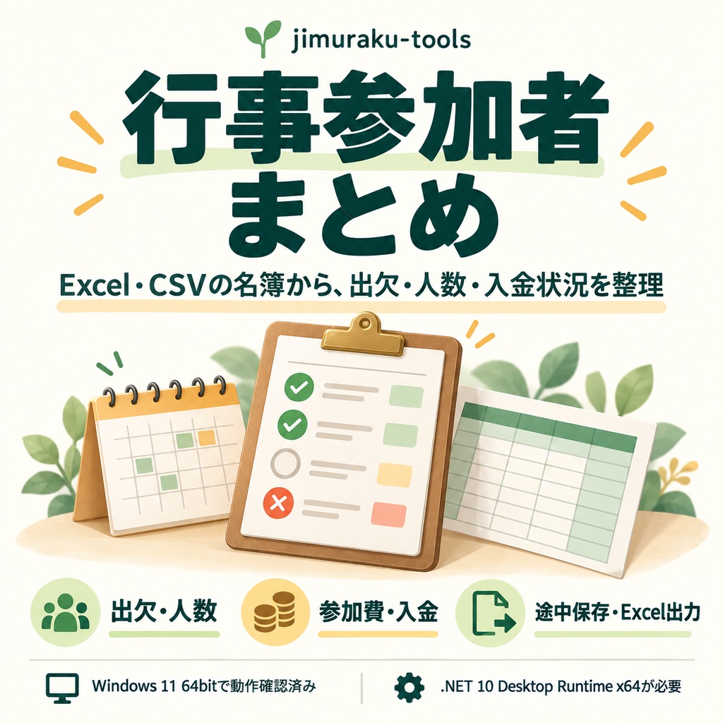 行事参加者まとめ