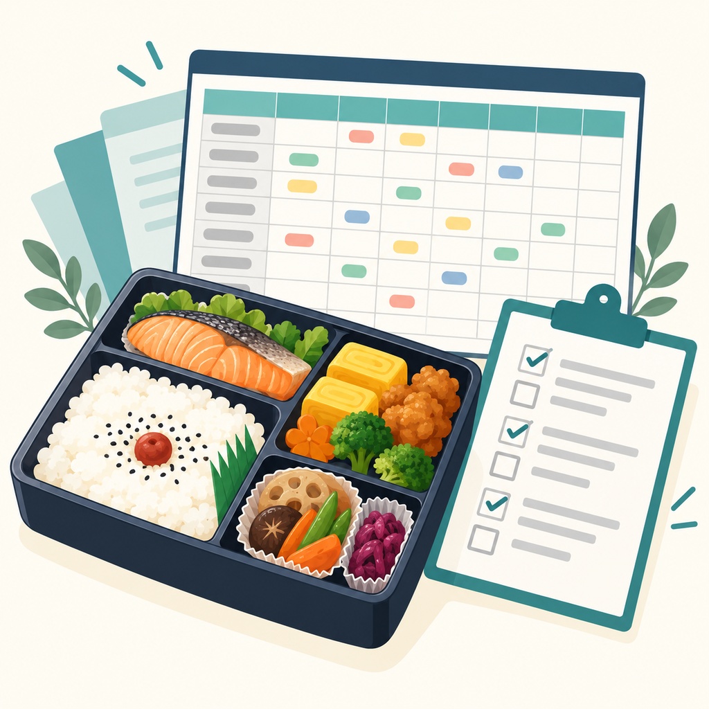 イベント弁当まとめExcel｜日別・種類別の弁当数と配布表を自動集計