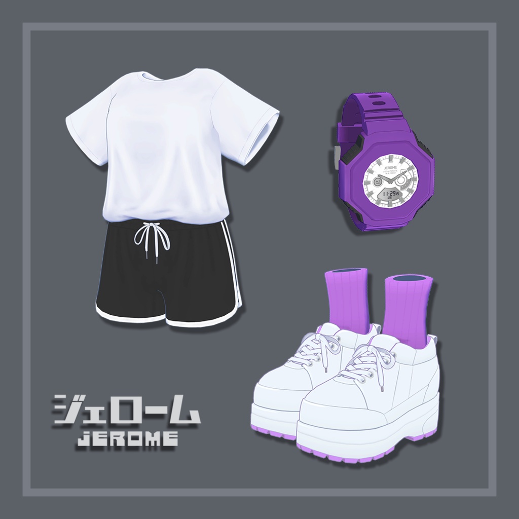 オーバーサイズT&パンツ (セレスティア用)