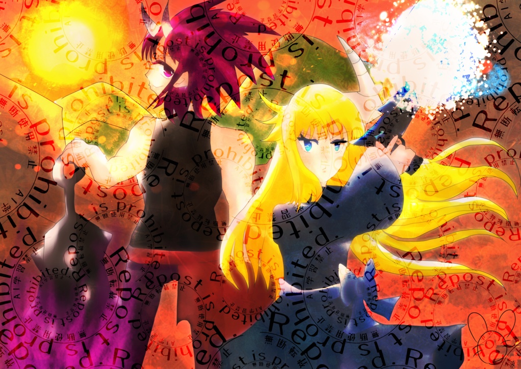 背中合わせ複製画