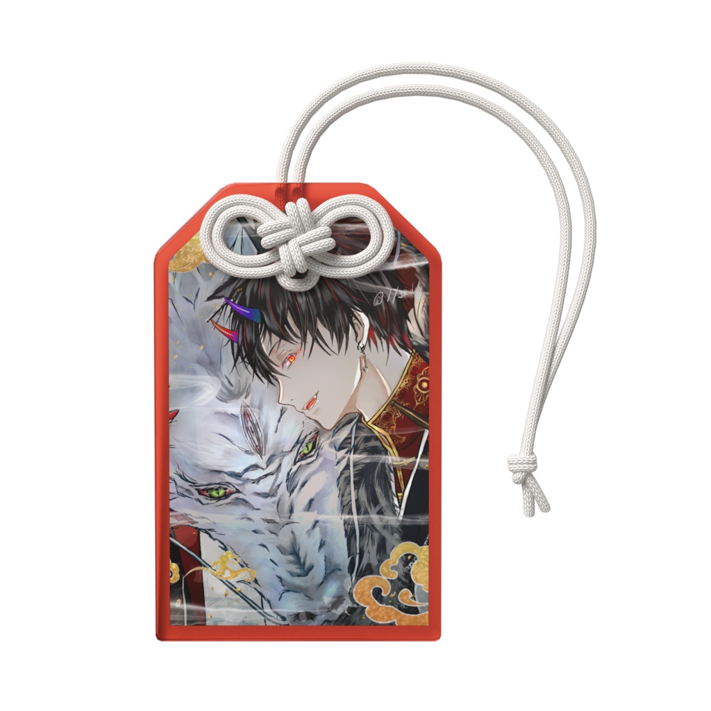 白鹿と白猫の家お守り 空:始祖君 (安眠守)