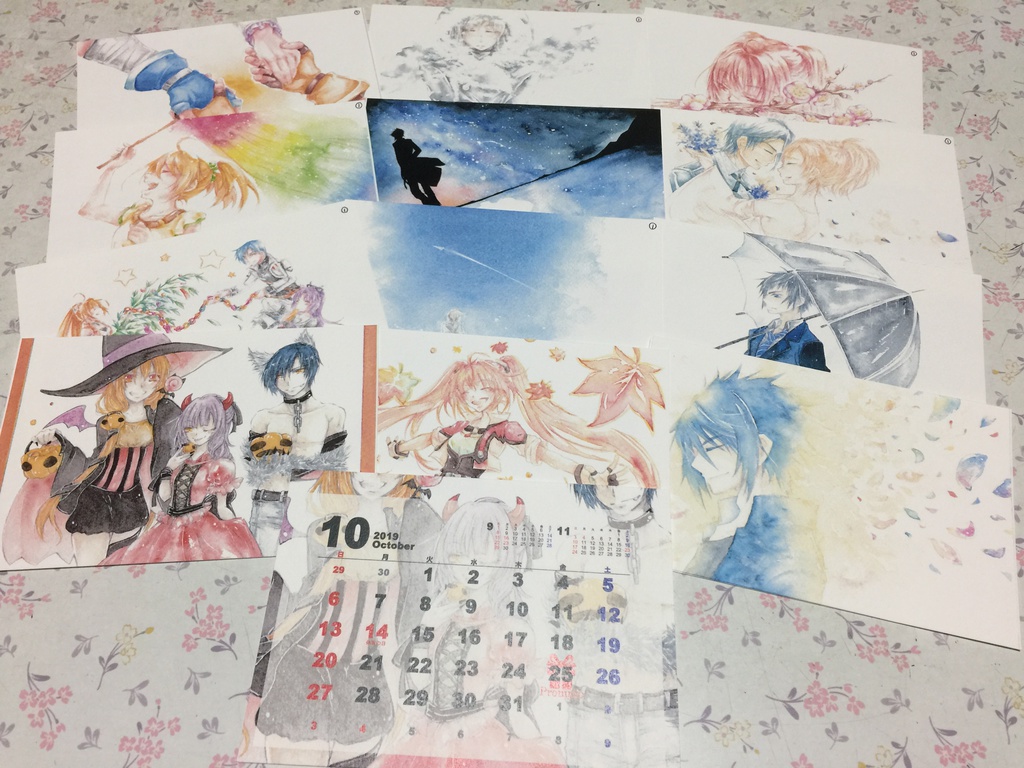 2019年 卓上カレンダー