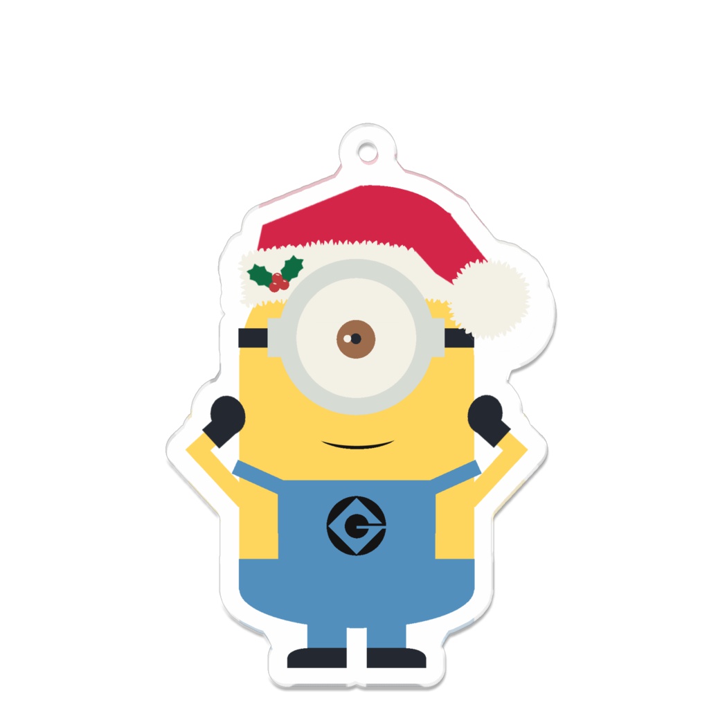 アクリルキーホルダー[スチュアート（サンタ）]