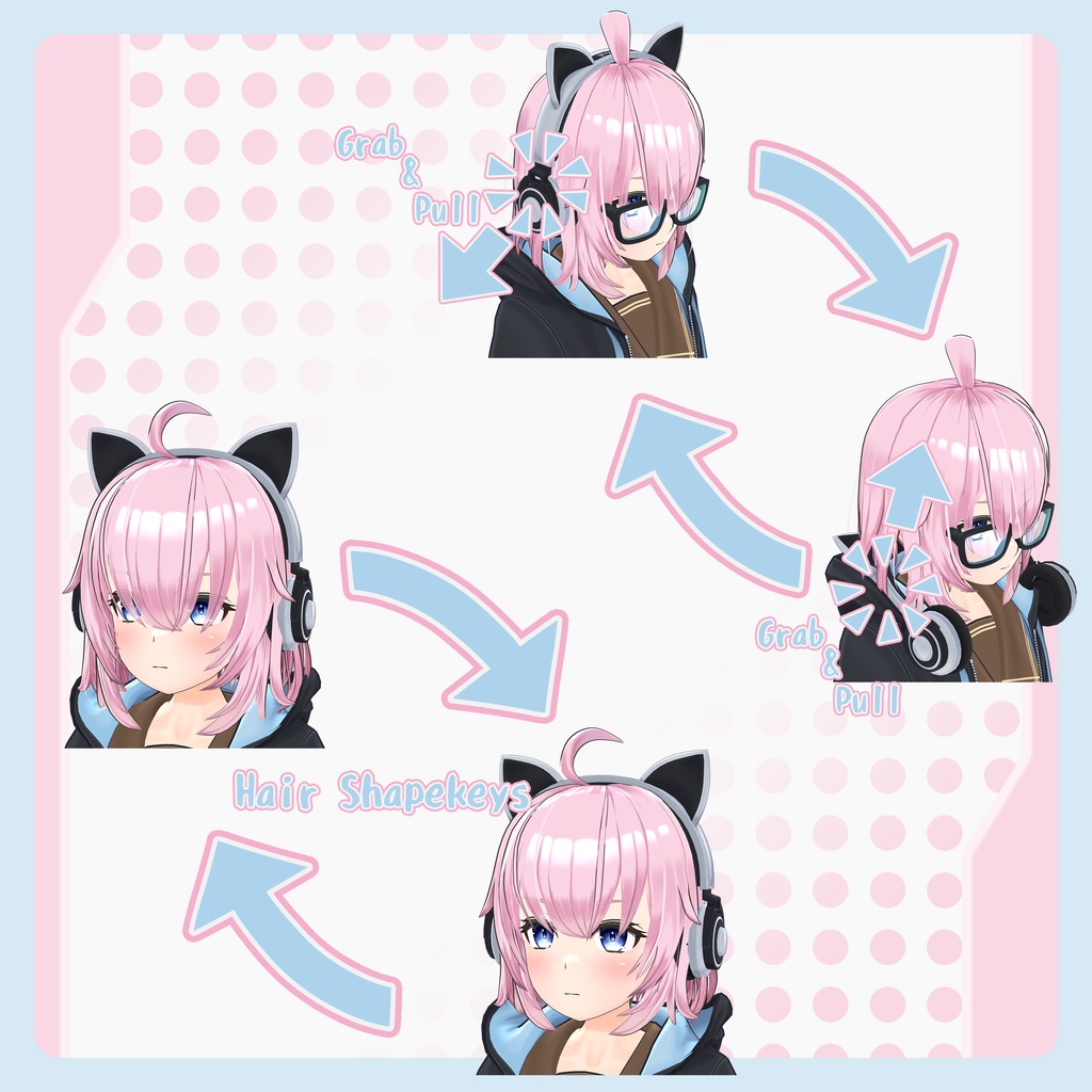 【オリジナル3Dモデル】アイネ - Aine -