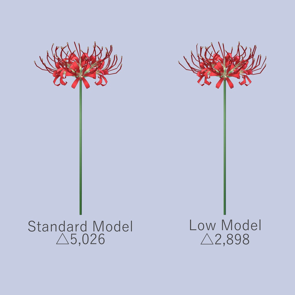 【3Dモデル】彼岸花 -Spider Lily-