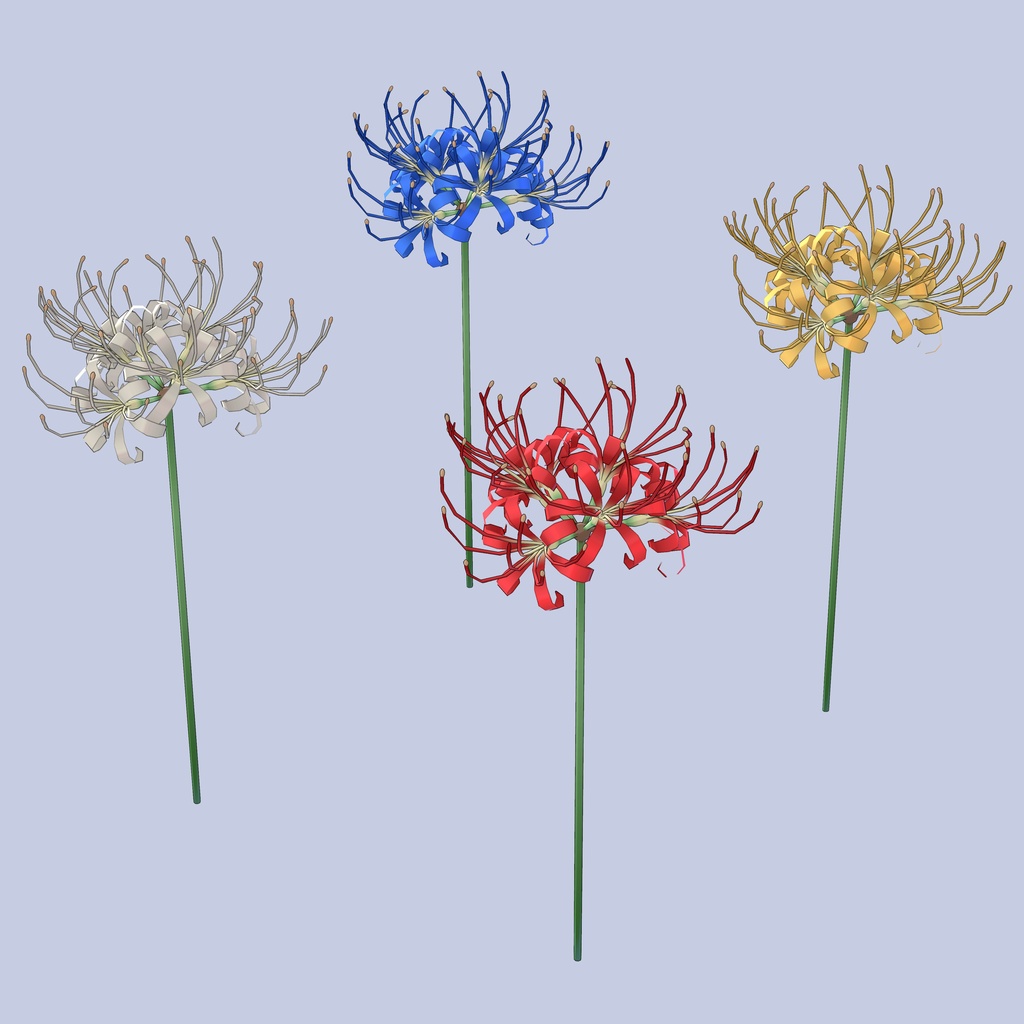 【3Dモデル】彼岸花 -Spider Lily-