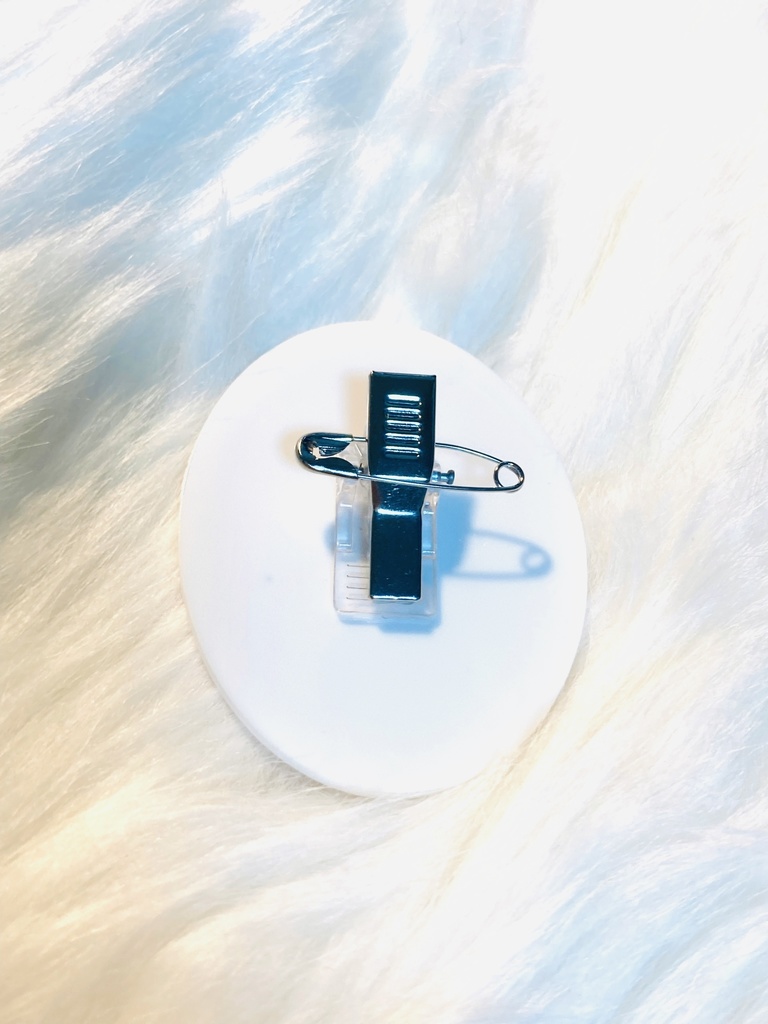 カメオ風ラバーバッジ