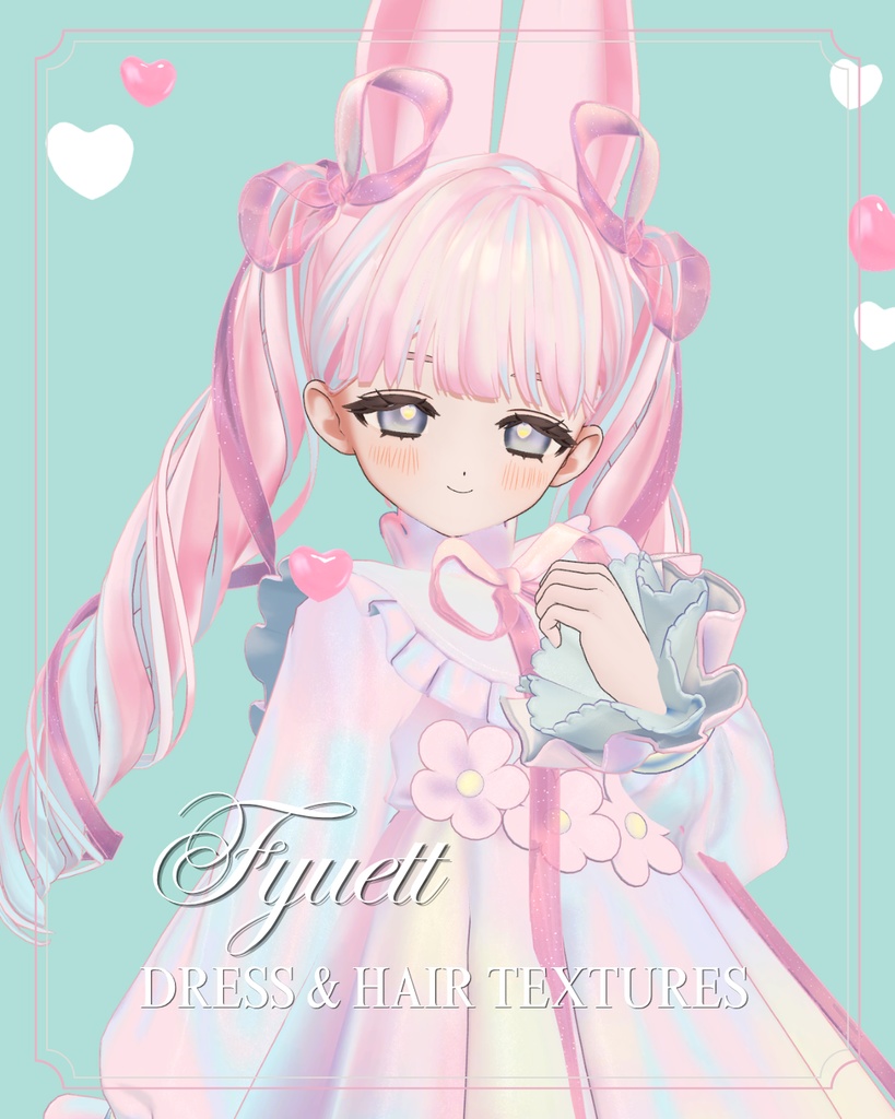 【Fyuett専用】Aurora Oval : Dress and Hair Textures