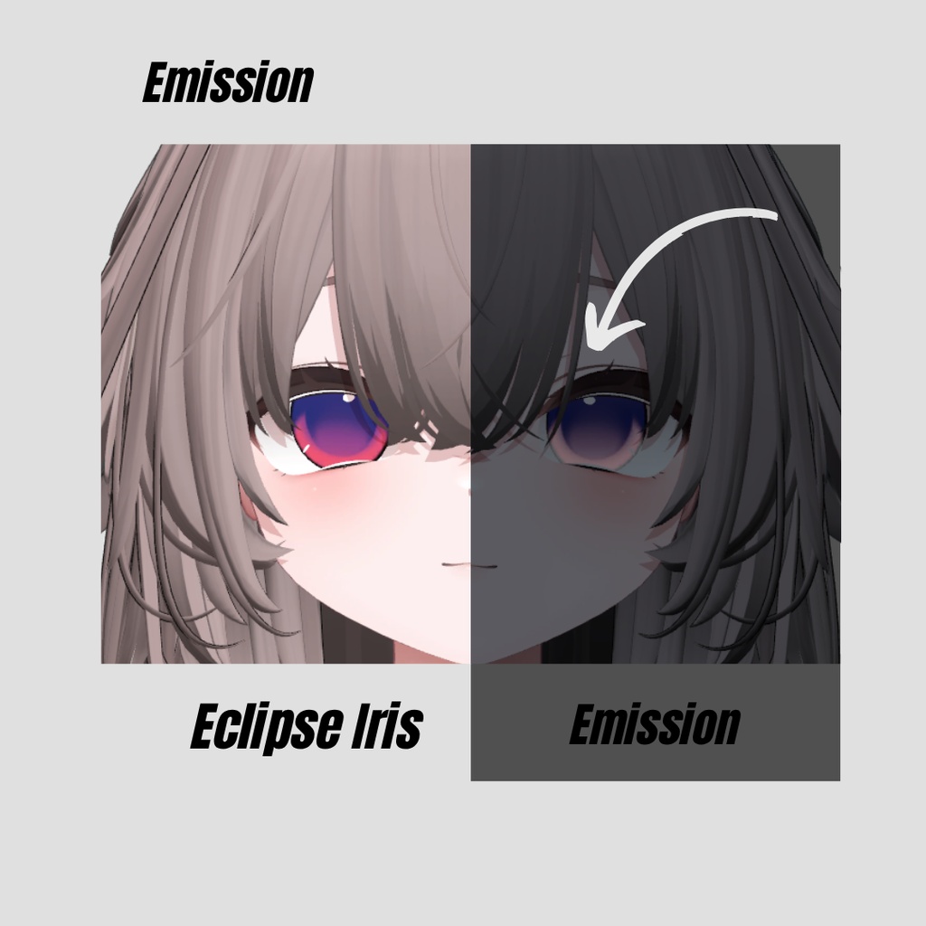 【輝夜専用】-kaguya- Eclipse Iris アイテクスチャ