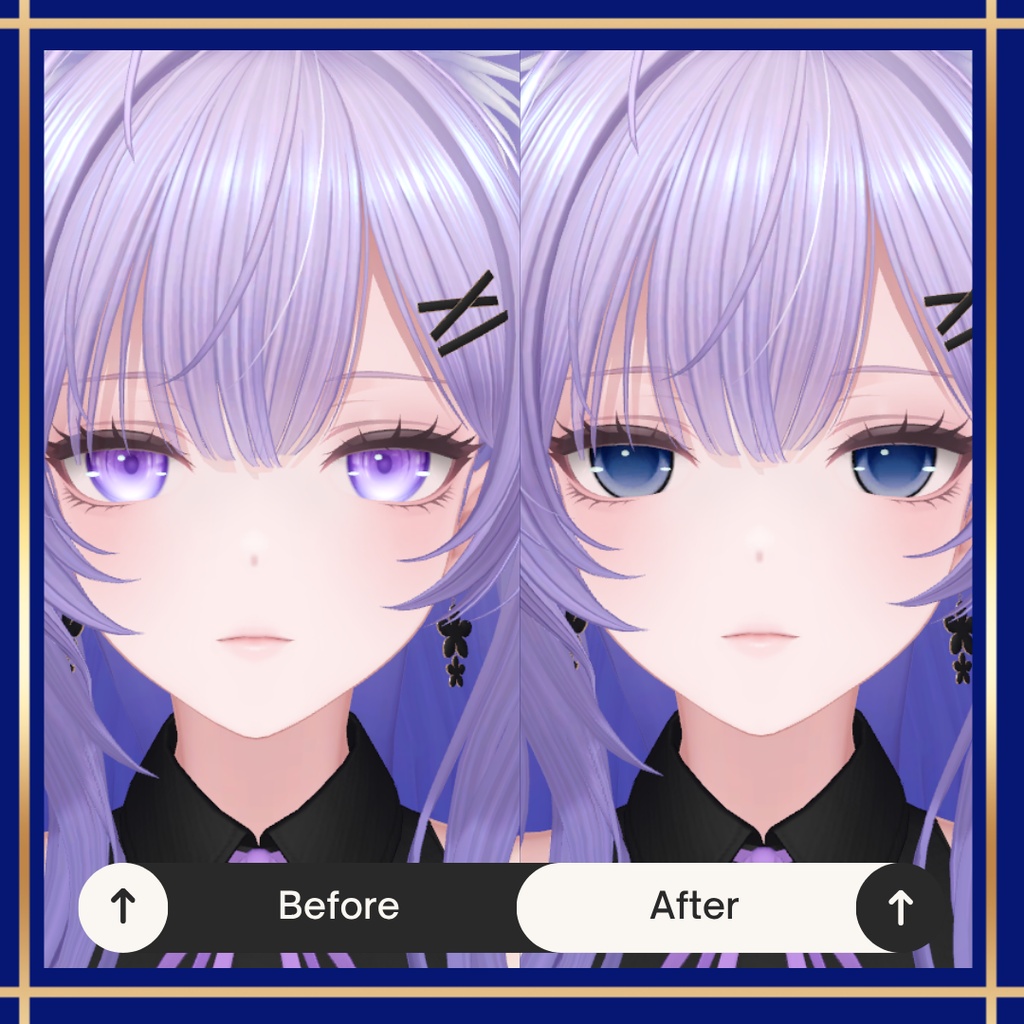 【莉々沙(りりさ)専用】Eclipse Iris アイテクスチャ 簡単マテリアル導入✨