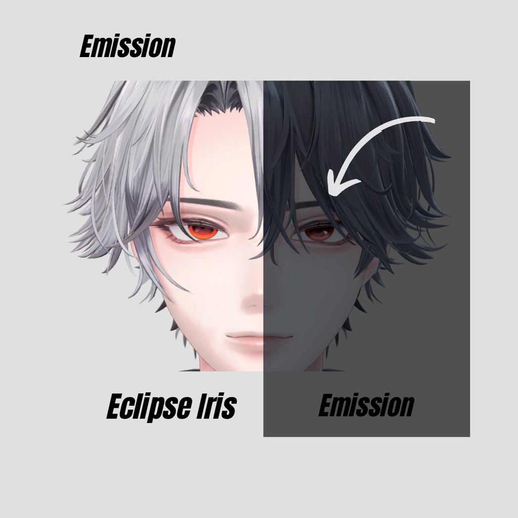 【悠莉専用】-Yuri- Eclipse Iris × Hair MESH&GRADATION