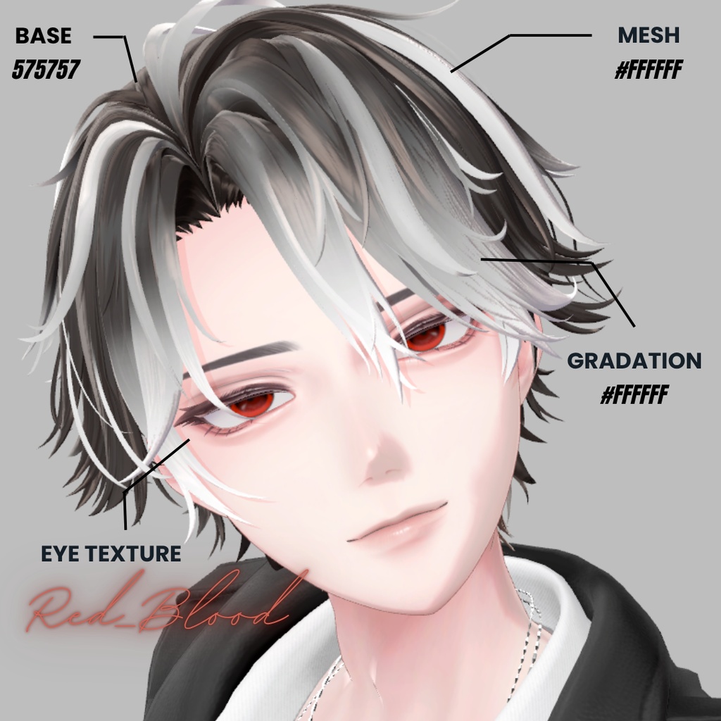 【悠莉専用】-Yuri- Eclipse Iris × Hair MESH&GRADATION