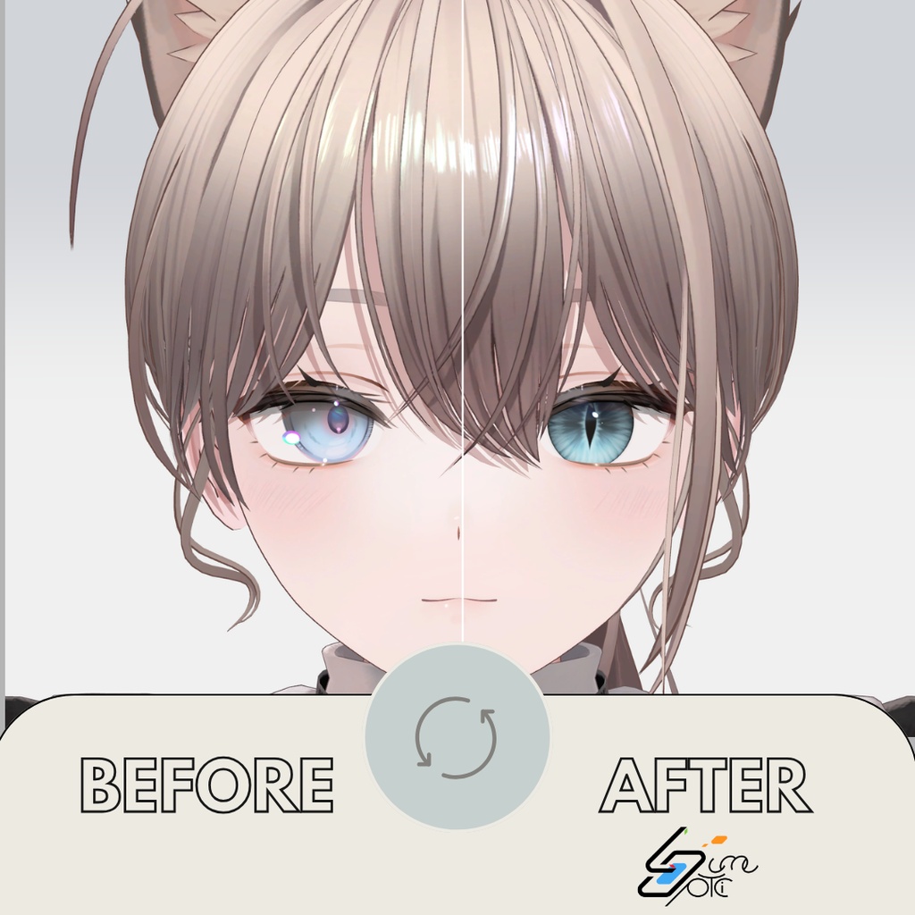 【Michella✨対応】Lume Optic 導入プレハブ:Eyetexture -Felis Iris & Makeup Texture