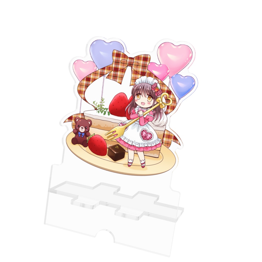 苺ショートケーキ・アクリルスマホスタンド
