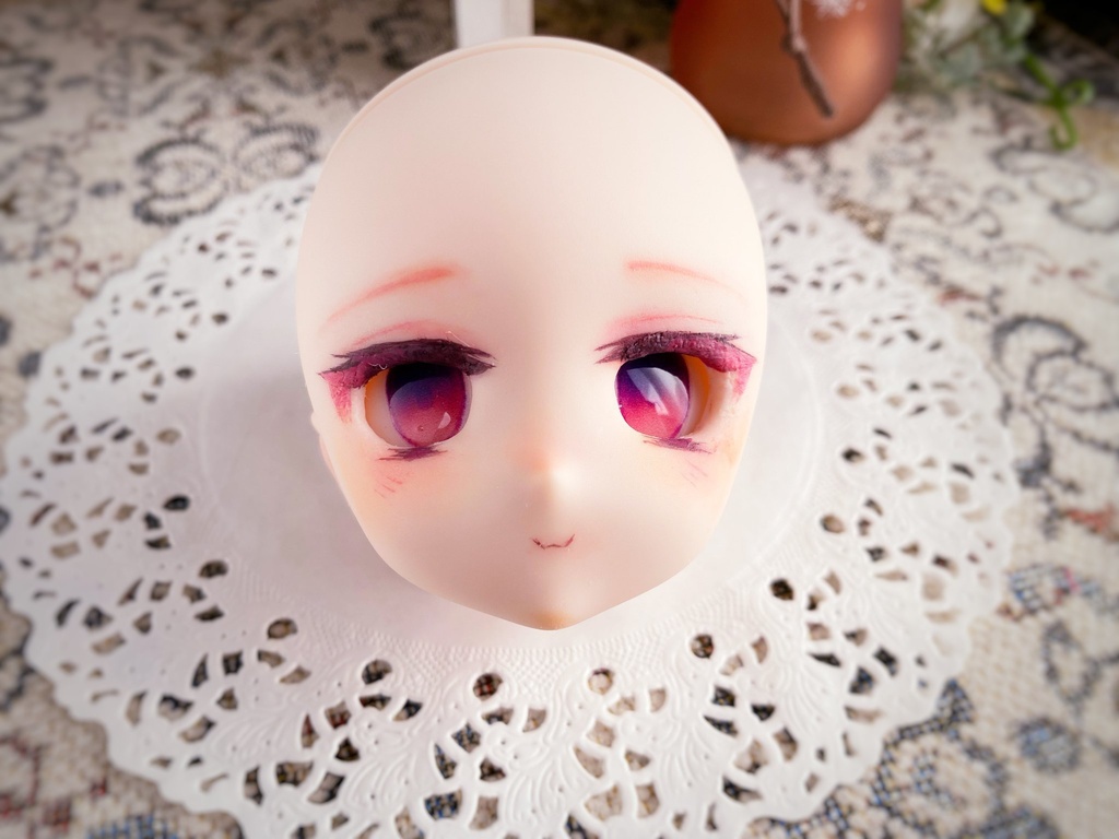 【DDH-27 SW】カスタムヘッド+碁石アイ【ソフビ盛・難有】