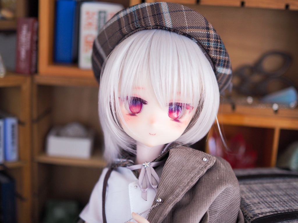 【DDH-27 SW】カスタムヘッド+碁石アイ【ソフビ盛・難有】