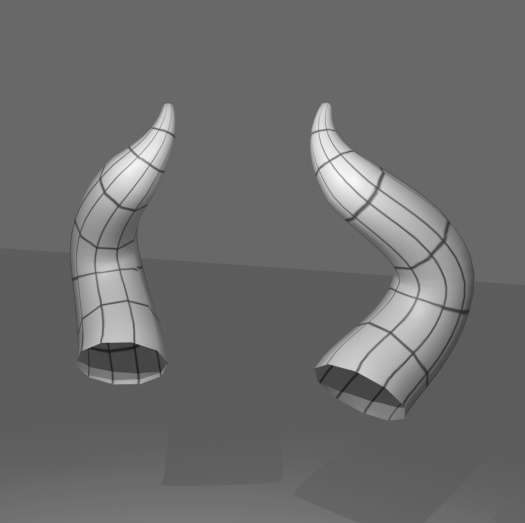 V5鳴花ヒメ・ミコトの角3Dモデル