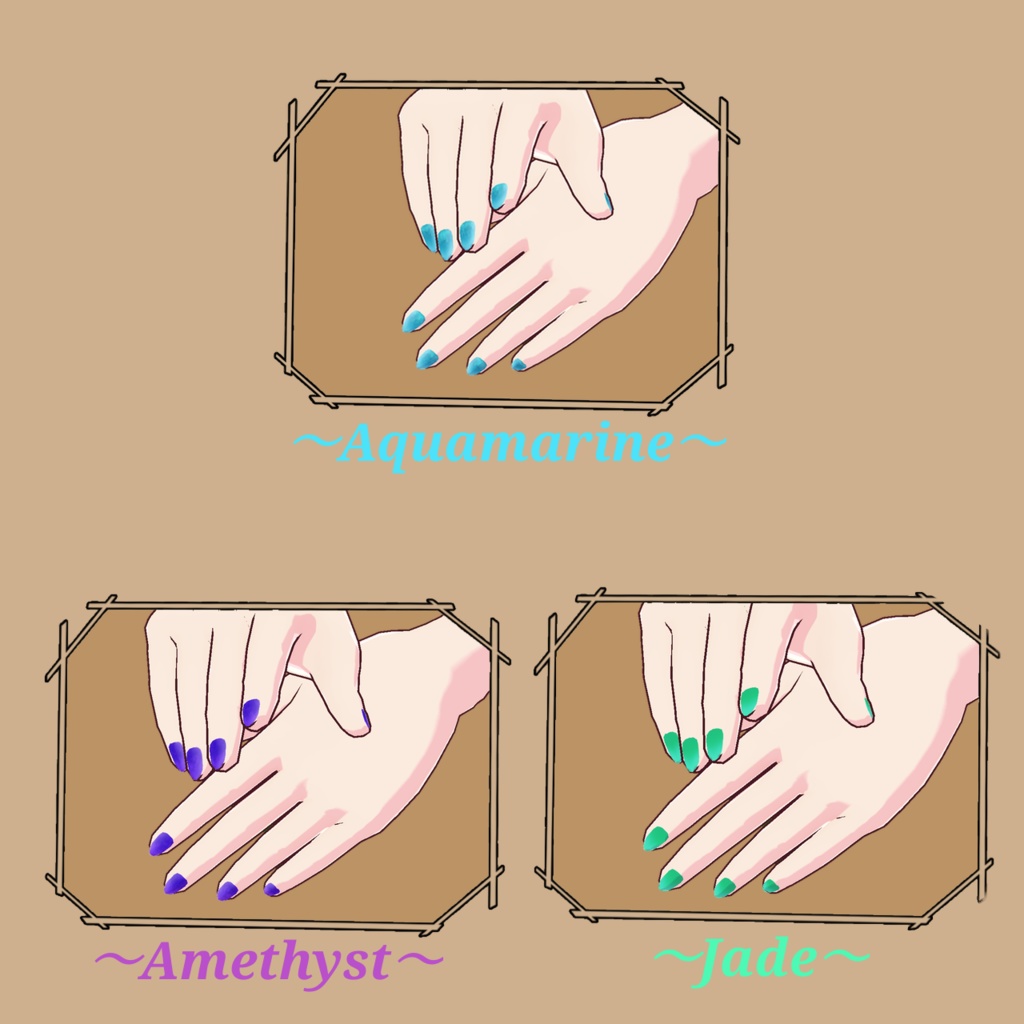 クリスタルネイル/Crystal nail