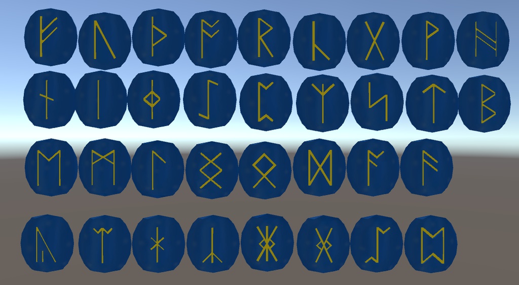 【YK's Atelier】ルーンストーン、ルーン文字 全34種