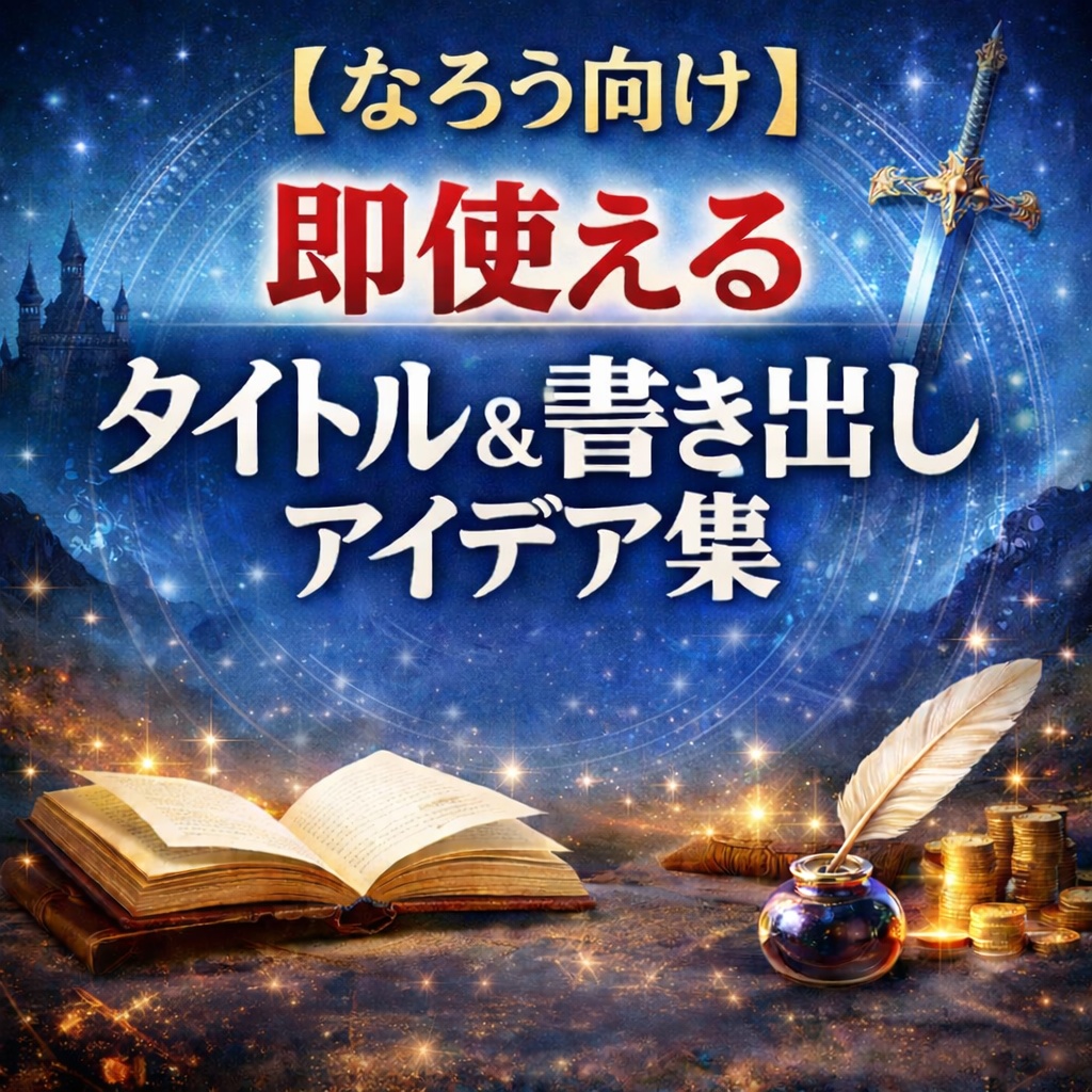 【なろう向け】即使えるタイトル＆書き出しアイデア集～異世界ファンタジー編～