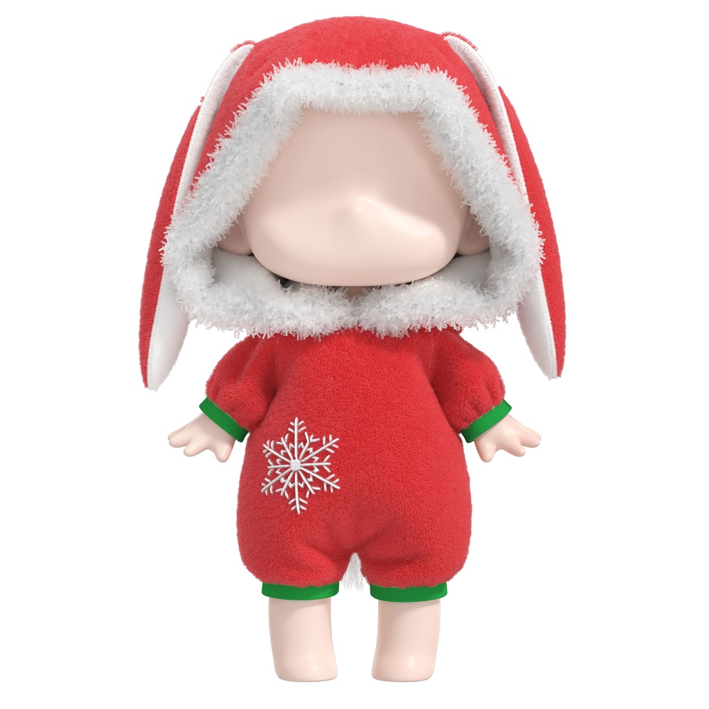 クリスマスドール衣装(3Dモデル) | Christmas Doll Outfit (3D Model)
