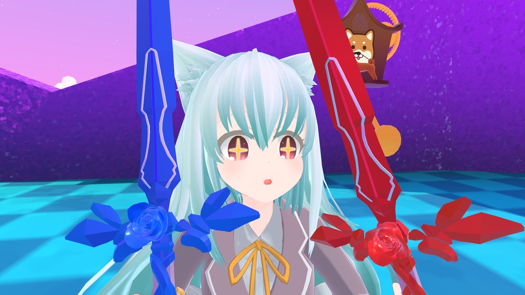 【VRchat向け】「薔薇星雲」 エフェクト付き