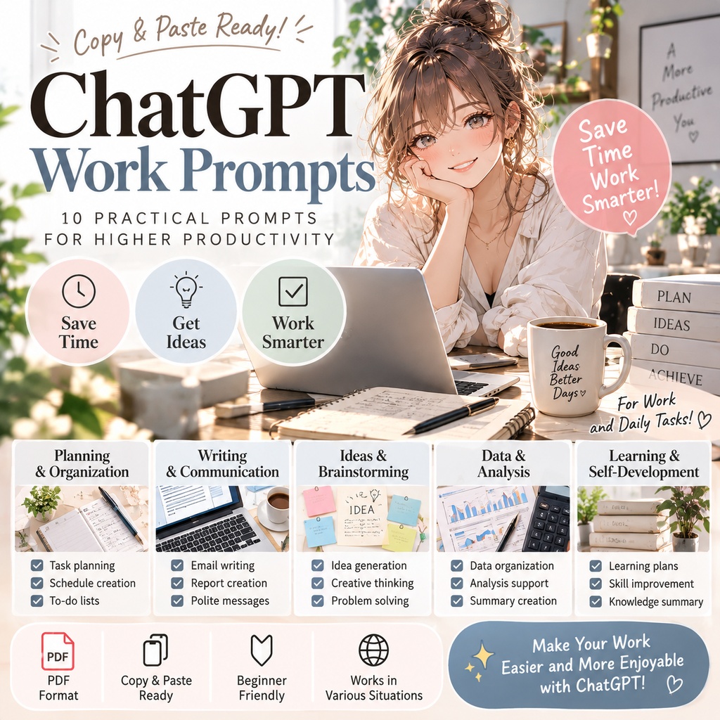 ChatGPT Work Prompts — 10 Copy-and-Paste Templates for Productivity