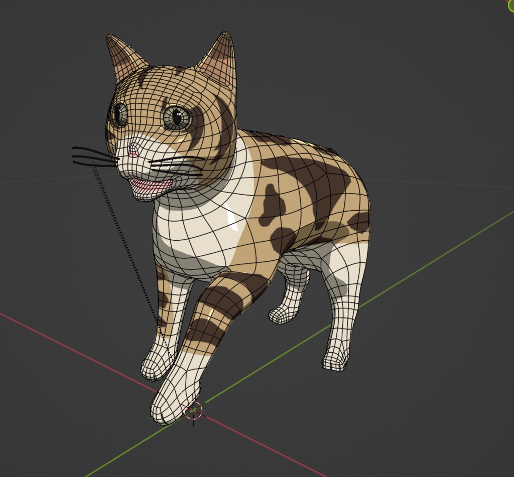 3dモデル「猫」リグ付き
