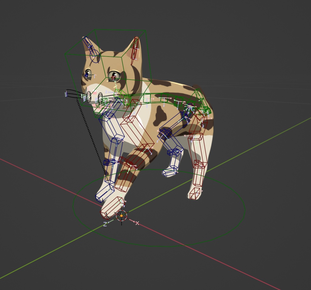 3dモデル「猫」リグ付き
