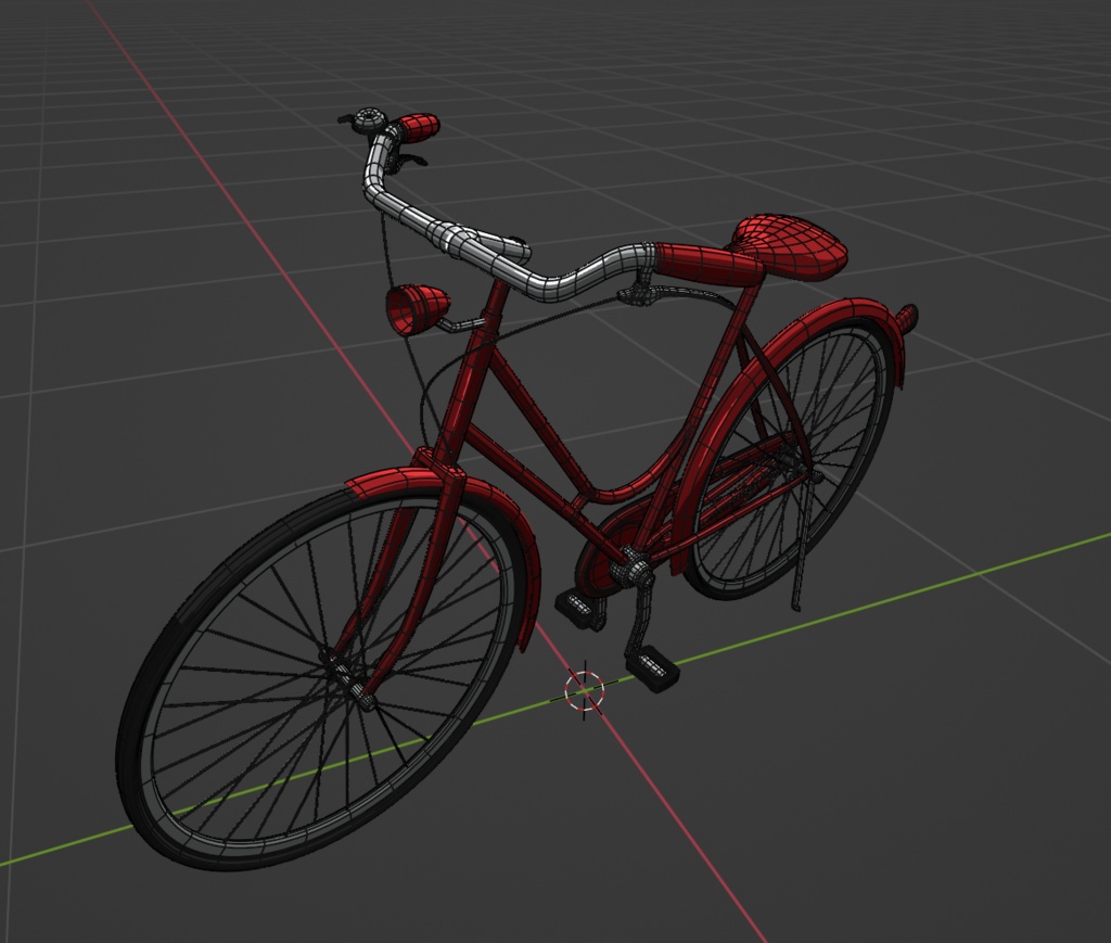 3dモデル「自転車」リグ付き