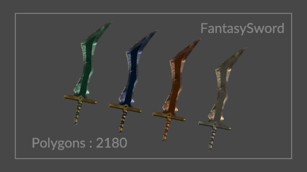 【VRChat想定】Fantasy Sword