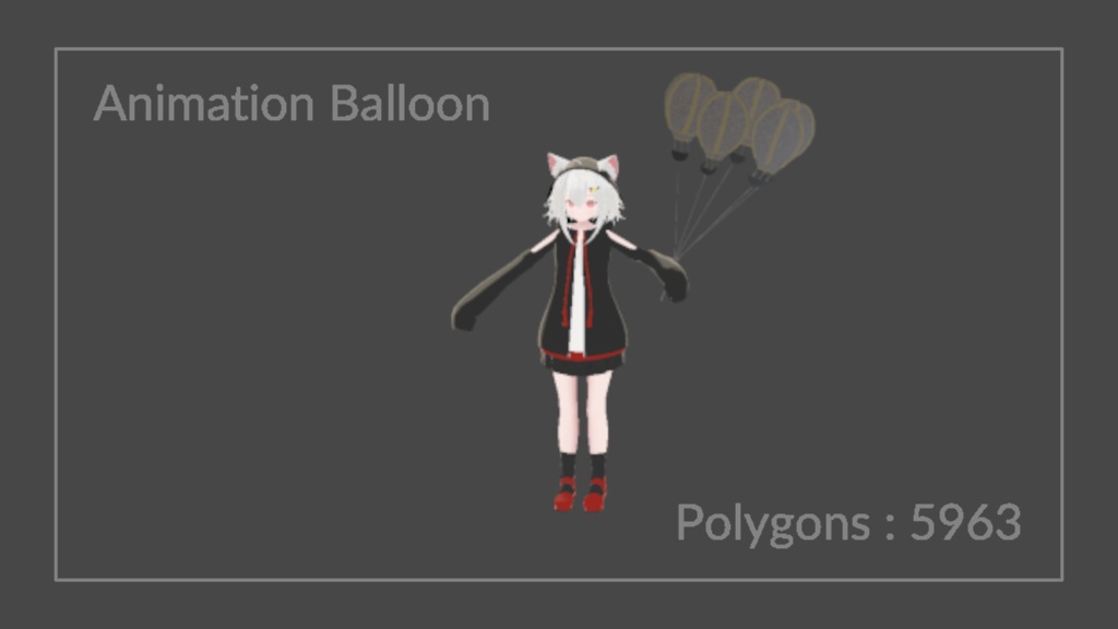 【VRChat想定】Animation Balloon