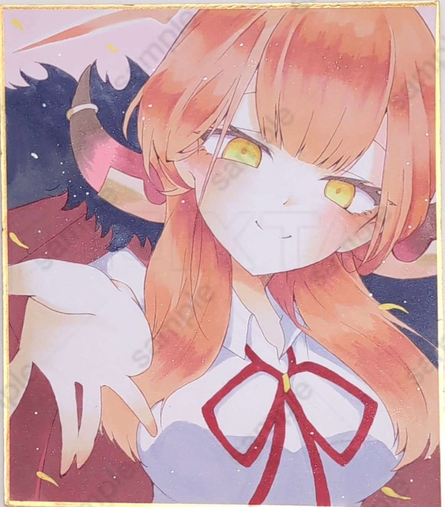 【原画色紙】ブルーアーカイブ  陸八魔アル 手描きイラスト