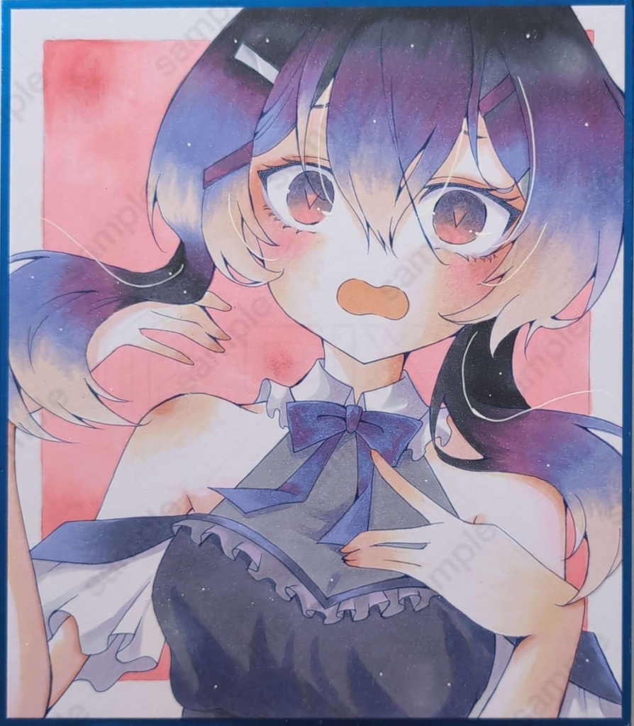 【原画色紙】井草ハルカ 手描きイラスト色紙