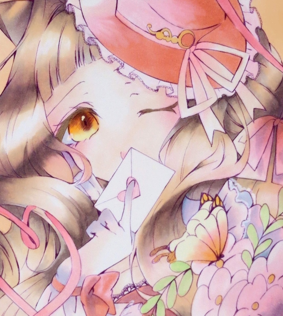 オリキャラの鈴ちゃんミニ色紙