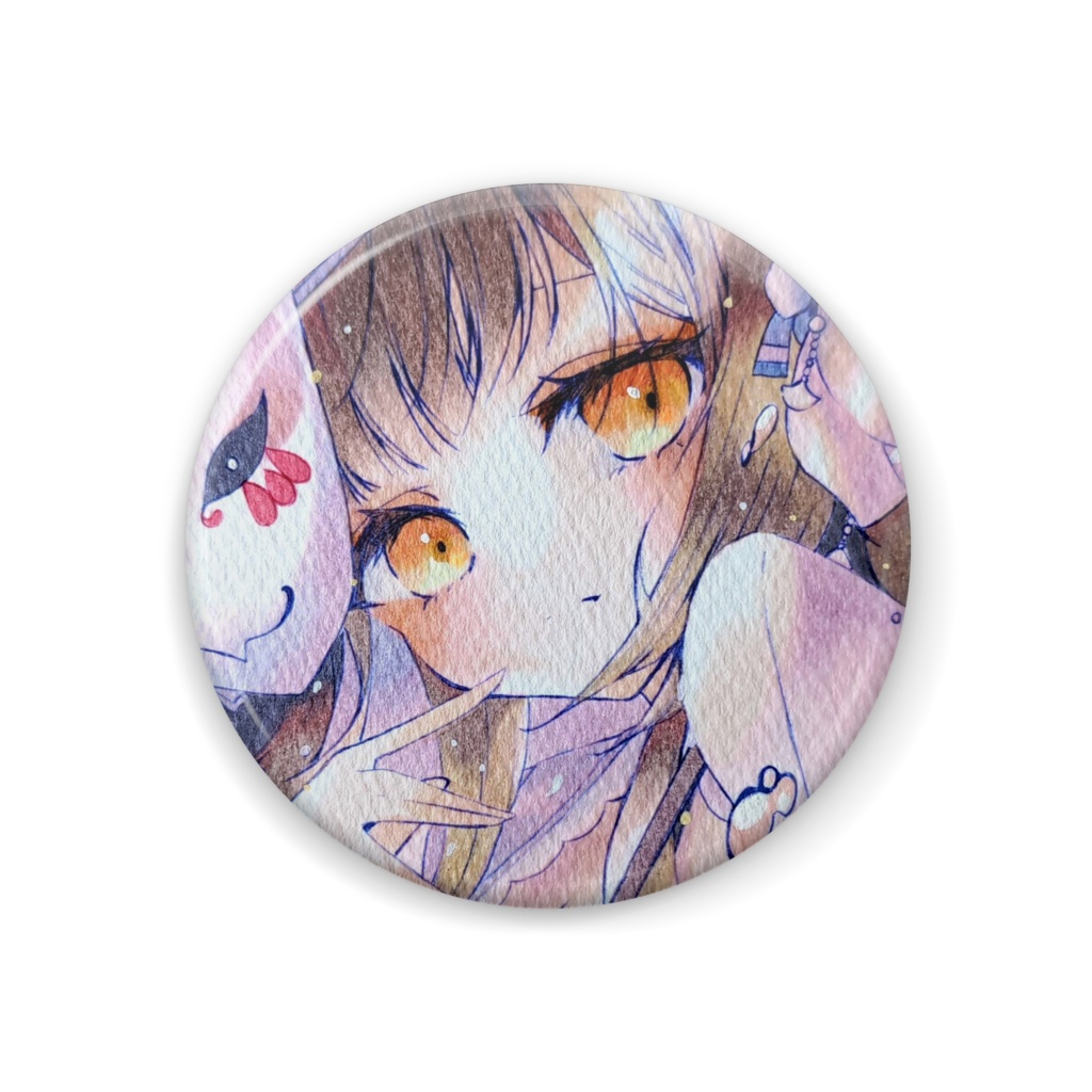 ブルアカ缶バッジ 44㍉缶バッジ 狐坂ワカモ