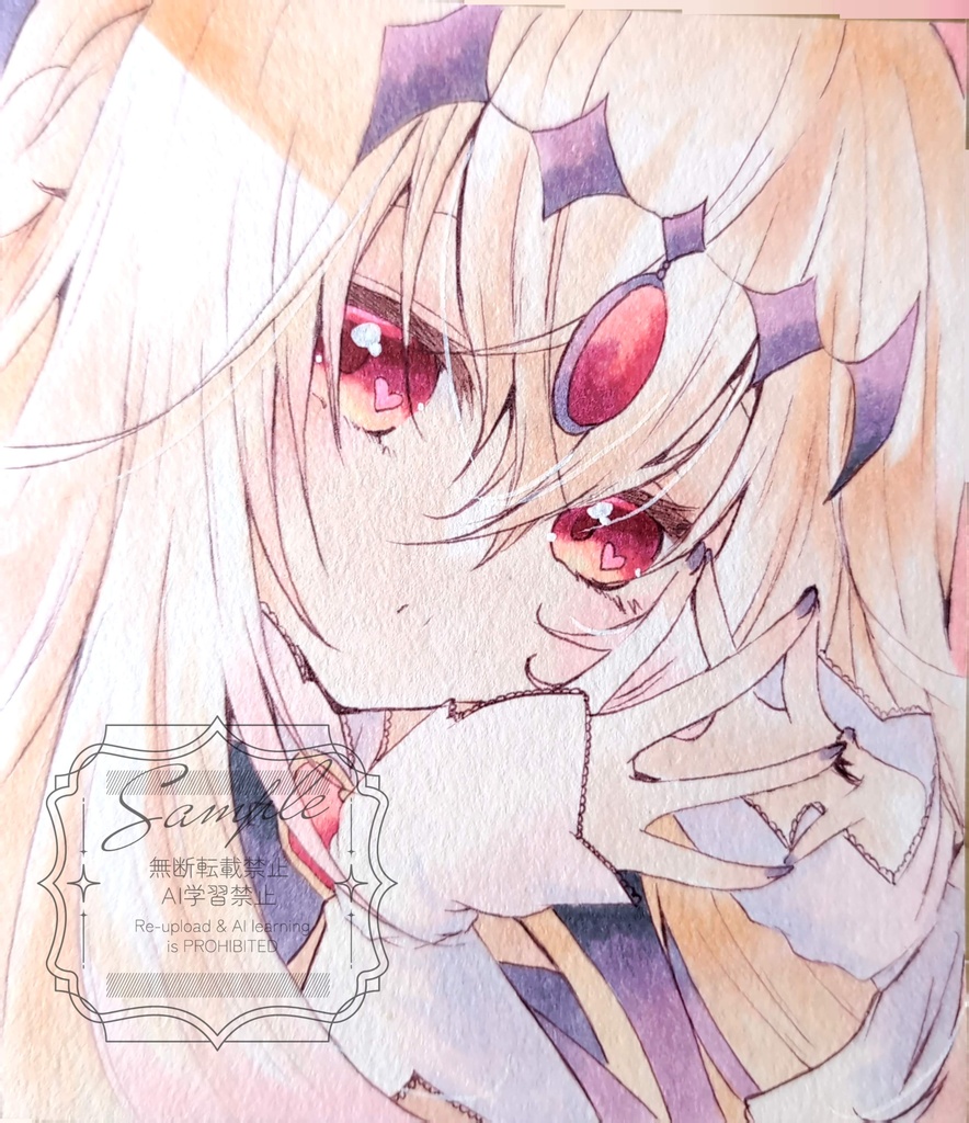 手描きイラスト色紙　プリキュア