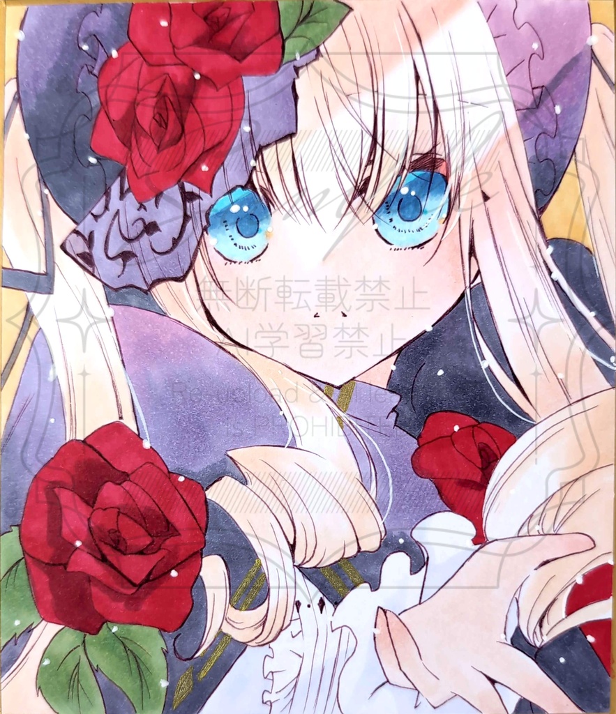 手描きイラスト色紙　ローゼンメイデン