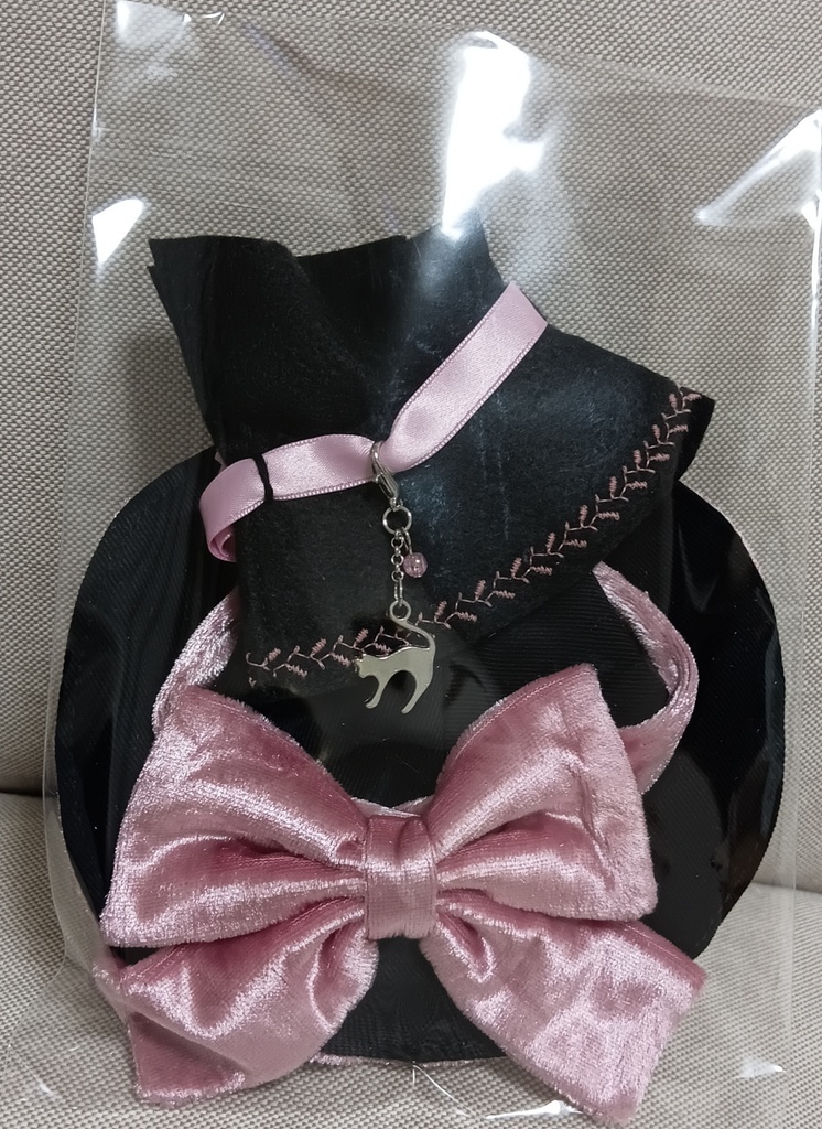 SALE!!魔女の帽子&マントセット☆10〜12cmぬい用