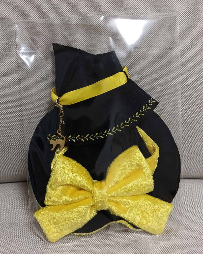 SALE!!魔女の帽子&マントセット☆10〜12cmぬい用