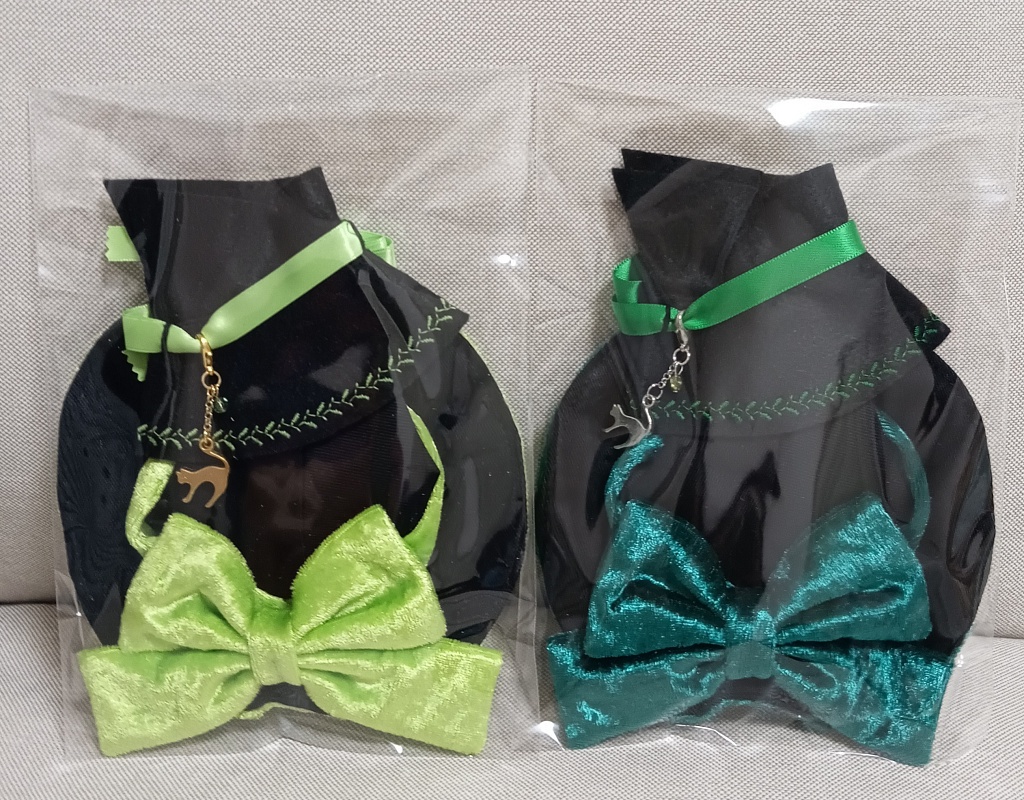 SALE!!魔女の帽子&マントセット☆10〜12cmぬい用