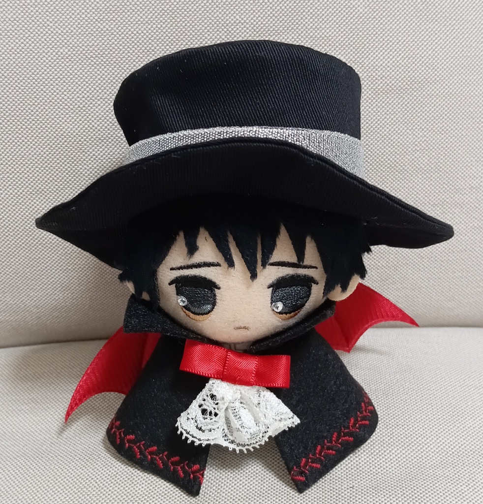 SALE!!悪魔のマント&シルクハット☆10〜12cmぬい用