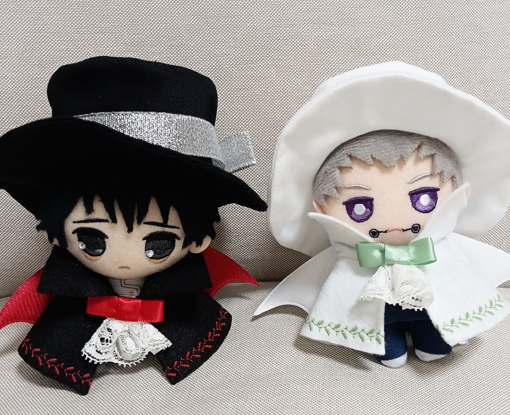 SALE！！悪魔のマント＆シルクハット☆10〜12cmぬい用