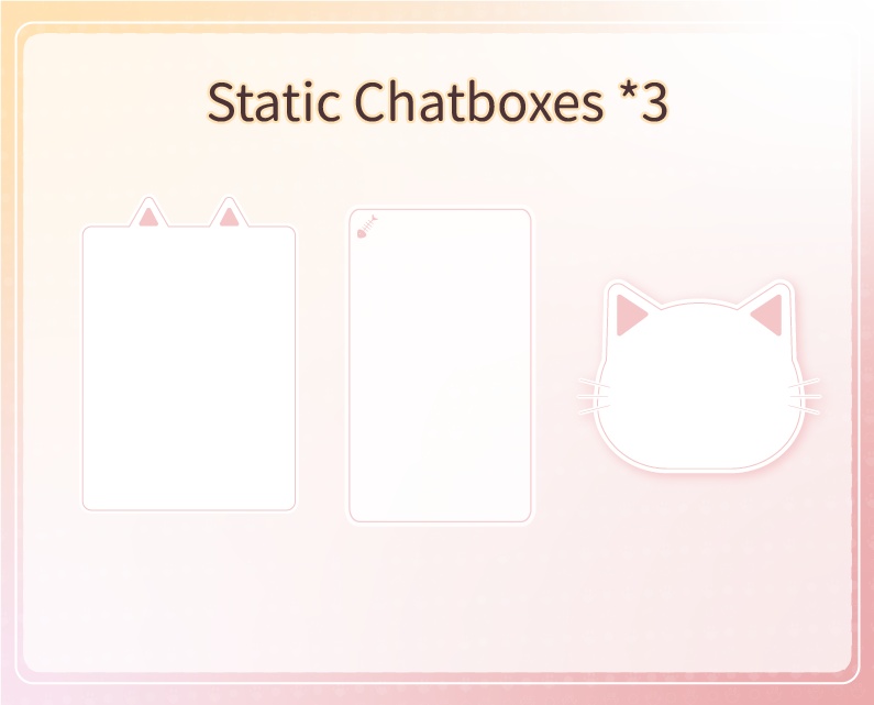 【動く配信背景】可愛い猫- ピンク スタイル【雑談・ゲーム配信用・ループ動画・待機画面】