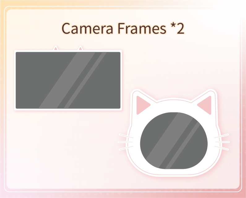 【動く配信背景】可愛い猫- ピンク スタイル【雑談・ゲーム配信用・ループ動画・待機画面】