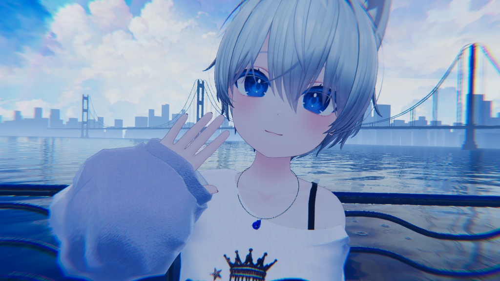 【3Dモデル】Crystal Necklace