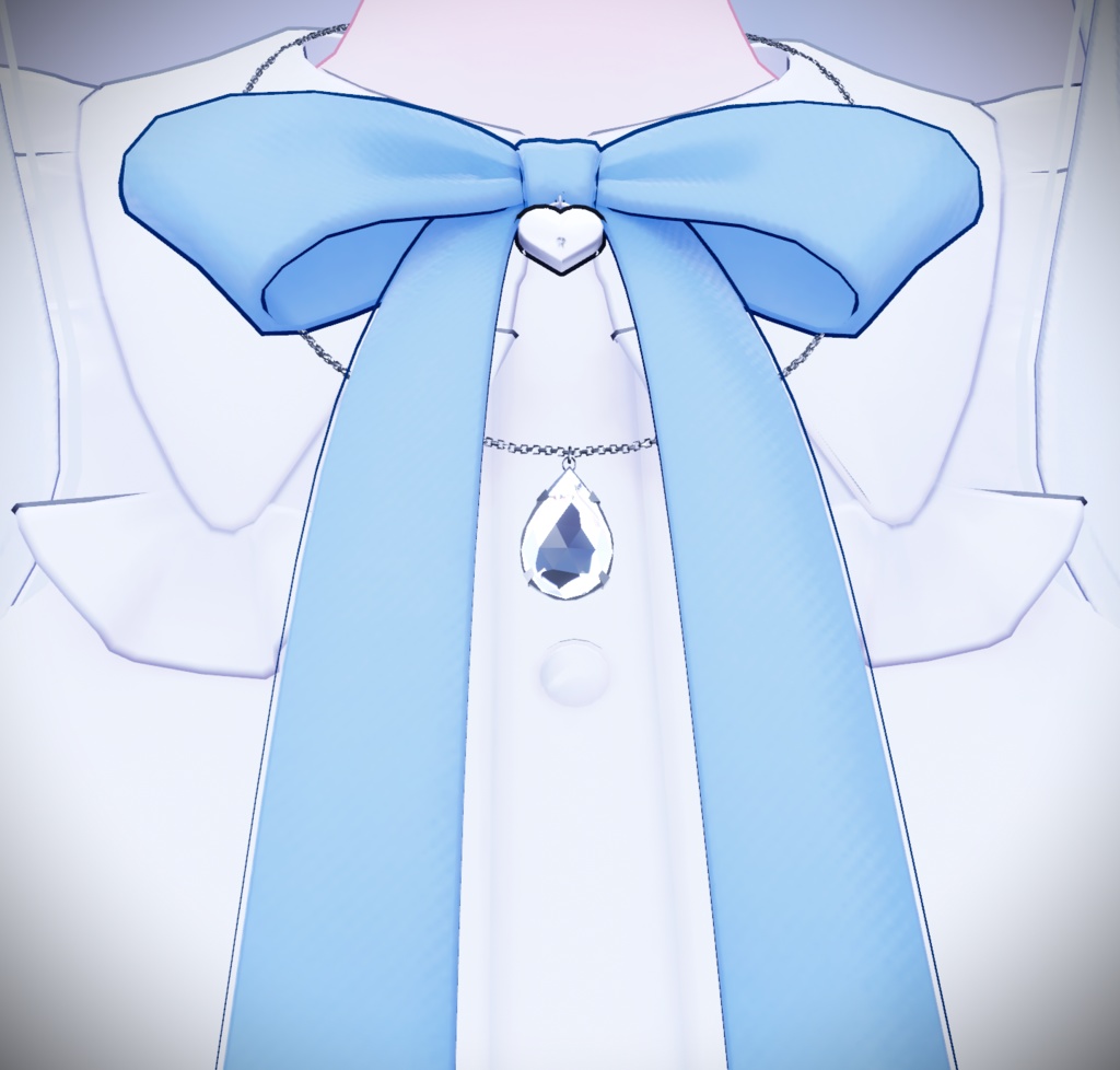 【3Dモデル】Crystal Necklace